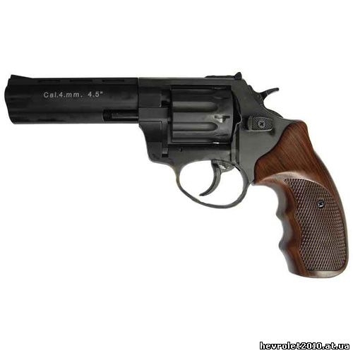 Револьвер Streamer черный с коричневой рукоятью