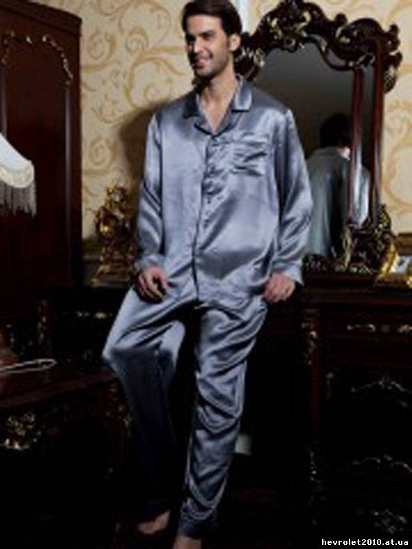 Пижама мужская шелковая "SilkLine-24" рубашка и штаны